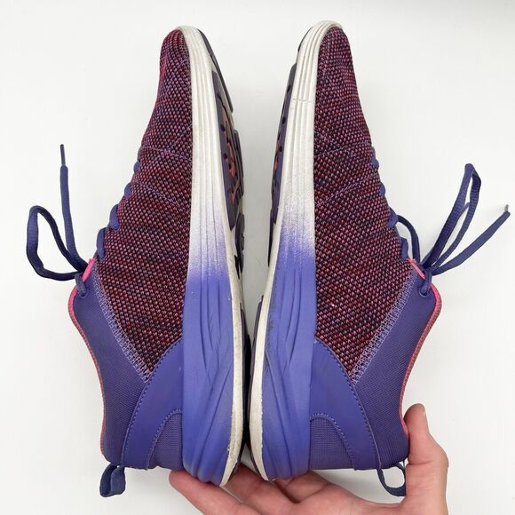 Vionic Adley Purple Agile Active Trainers Lace Up Knit Comfort Sneakers Women 10 - Picture 7 of 10